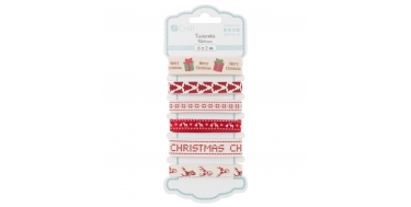 ZESTAW TASIEMEK "SCANDI CHRISTMAS" 6x2m