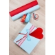 ONE COLOURED DECORATIVE CORRUGATED WRAPPING PAPER 50cm/10m