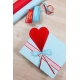 ONE COLOURED DECORATIVE CORRUGATED WRAPPING PAPER 50cm/10m