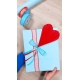 ONE COLOURED DECORATIVE CORRUGATED WRAPPING PAPER 50cm/10m
