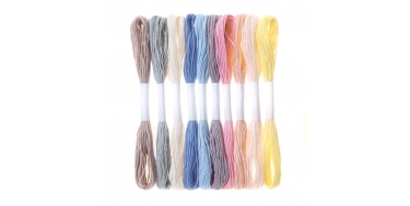 ZESTAW MULIN "PASTEL" 10szt. x 8m