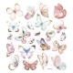 NAKLEJKI OZDOBNE "BOHO BUTTERFLIES" 1opak./22szt.