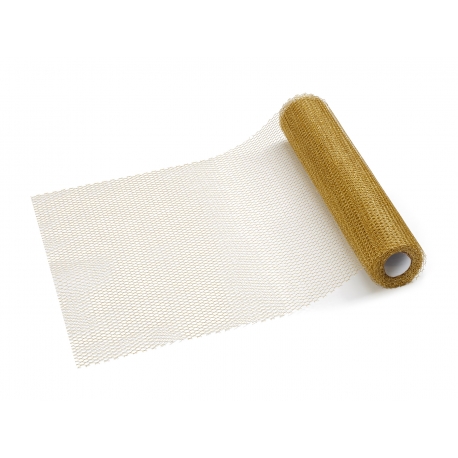 BIEŻNIK SIATKA METALICZNA ZE WZOREM "PLASTER MIODU" 36cm/9m