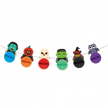 GIRLANDA PAPIEROWA "HALLOWEEN MONSTERS" 300cm