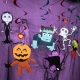 DEKORACJE PAPIEROWE ŚWIDERKI "HALLOWEEN MONSTERS" 1opak./6szt.