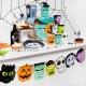 GIRLANDA PAPIEROWA "HALLOWEEN MONSTERS Z GŁOWAMI" 150cm