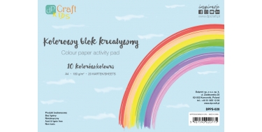 KOLOROWY BLOK KREATYWNY 180g, A4,1opak./20szt.