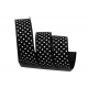 WIRED EDGE PRINTED FABRIC RIBBON WITH "SMALL DOTS" PATTERN 4cm/10m
