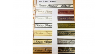 BEDRUCKTES  PP TRAUERBAND MIT DER HANDSCHRIFTLICH AUFSCHRIFT "OSTATNIE POZEGNANIE" 3cm/100m, 5cm/100m