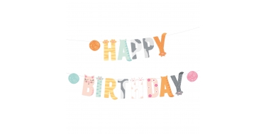 BANER HAPPY BIRTHDAY "KOTKI" 200cm