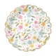 TALERZYKI PAPIEROWE "KWIATY POLNE" 18cm 1opak./6szt.