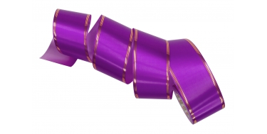 PP RIBBON WITH 6 GOLDEN STRIPES 6cm, 8cm, 10cm/50yd