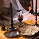 BIEŻNIK KORONKOWY "PAJĘCZYNY HALLOWEEN" 45cm/183cm