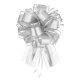 KOKARDA ŚCIĄGANA PP METALICZNA SATYNOWA 20cm/15,5cm