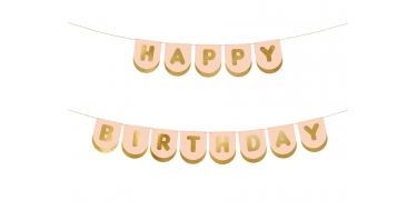 BANER HAPPY BIRTHDAY "KONIE" 13cmx150cm