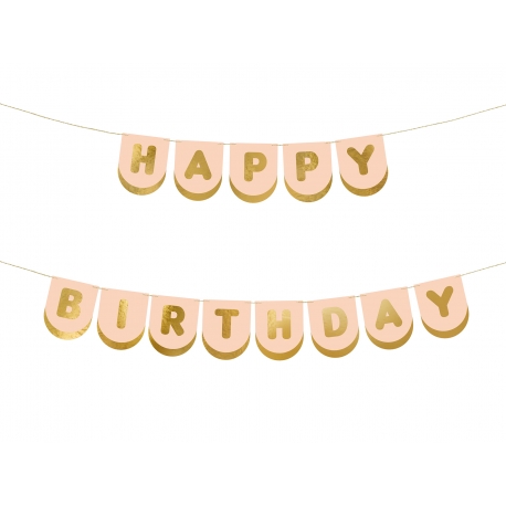 BANER HAPPY BIRTHDAY "KONIE" 13cmx150cm