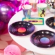 TALERZYKI PAPIEROWE "RETRO DISCO" 18cm 1opak./6szt.