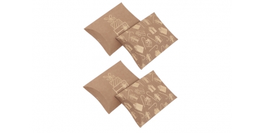 PUDEŁKA SKŁADANE PILLOW BOX "PREZENTY" 1opak./4szt.