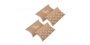 PUDEŁKA SKŁADANE PILLOW BOX "JELEŃ" 1opak./4szt.