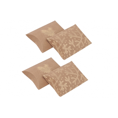 PUDEŁKA SKŁADANE PILLOW BOX "GAŁĄZKA SOSNY" 1opak./4szt.