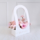 PUDEŁKO NA KWIATY - FLOWERBOX "BEST WISHES" 21,6cm/11,7cm/38,5cm