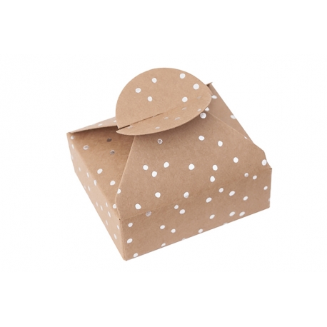 PUDEŁKA SKŁADANE CANDY BOX "KROPECZKI" 1opak./4szt.