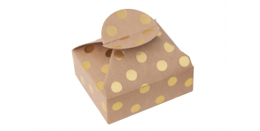 PUDEŁKA SKŁADANE CANDY BOX "KROPKI" 1opak./4szt.