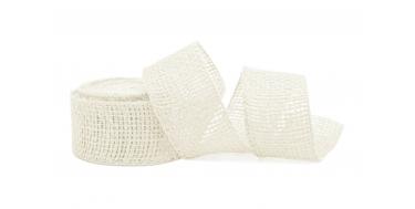 NATURALNA WSTĄŻKA JUTOWA 3cm, 5cm/5m