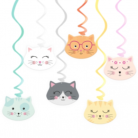 DEKORACJA ŚWIDERKI "KOTKI" 1opak./6szt.