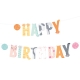 BANER HAPPY BIRTHDAY "KOTKI" 18cmx200cm