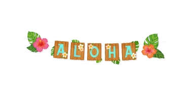 BANER "ALOHA" 135cmx25cm
