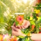 KUBECZKI PAPIEROWE "TROPIKALNE KWIATY - ALOHA" 270ml 1opak./6szt.