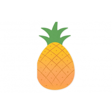 SERWETKI PAPIEROWE JEDNORAZOWE "ANANAS" 18,5cm/10,2cm 1opak./20szt.