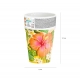 KUBECZKI PAPIEROWE "TROPIKALNE KWIATY - ALOHA" 270ml 1opak./6szt.