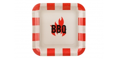 TALERZYKI PAPIEROWE "BBQ" 1opak./6szt.