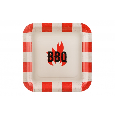 TALERZYKI PAPIEROWE "BBQ" 1opak./6szt.
