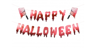 BANER "HAPPY HALLOWEEN" 15,5cmx120cm