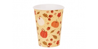 KUBECZKI PAPIEROWE "DYNIE I ŻOŁĘDZIE" 250ml 1opak./6szt.