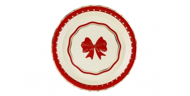 TALERZYKI PAPIEROWE "KOKARDA" 18cm 1opak./6szt.