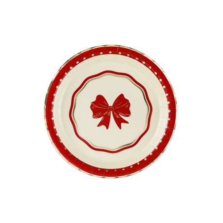 TALERZYKI PAPIEROWE "KOKARDA" 18cm 1opak./6szt.