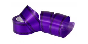 BEDRUCKTES  PP TRAUERBAND MIT "ORNAMENT" MUSTER 6cm/50yd
