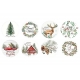 NAKLEJKI NA ROLCE "LOVABLE CHRISTMAS" 2,5cm 1opak./500szt.