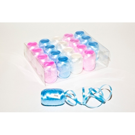 PP LACQURED "RIBBON EGGS - MIX OF COLOURS" 0,5cm/20m