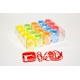 PP LACQURED "RIBBON EGGS - MIX OF COLOURS" 0,5cm/20m