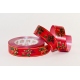 PP METALLIC PRINTED RIBBON WITH "CANDLES" PATTERN 5cm/50yd