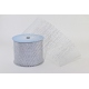 RIBBON - METALLIC DECO MESH (NET) WITH "HONEYCOMB" PATTERN 10cm/10m