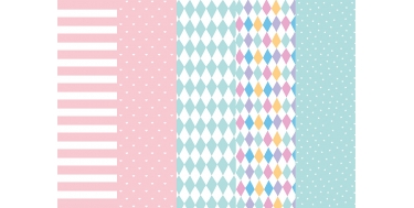 DECORATIVE CORRUGATED WRAPPING PAPER WITH "HEARTS" PATTERN