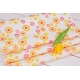 DECORATIVE CORRUGATED WRAPPING PAPER WITH "COLORFUL FLOWERS" PATTERN 50cm/10m