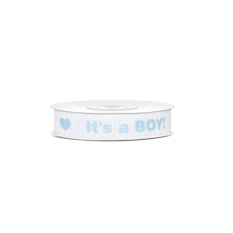 TASIEMKA RYPSOWA Z NAPISEM "IT'S A BOY!" lub "IT'S A GIRL!" 1,2cm/10m