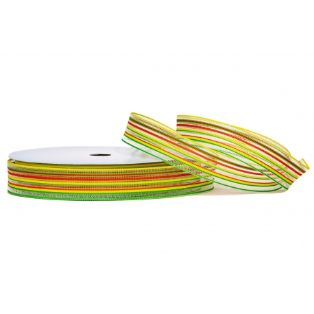 GEWEBTES BAND "BUNTE STREIFEN" 2cm, 4cm/10m